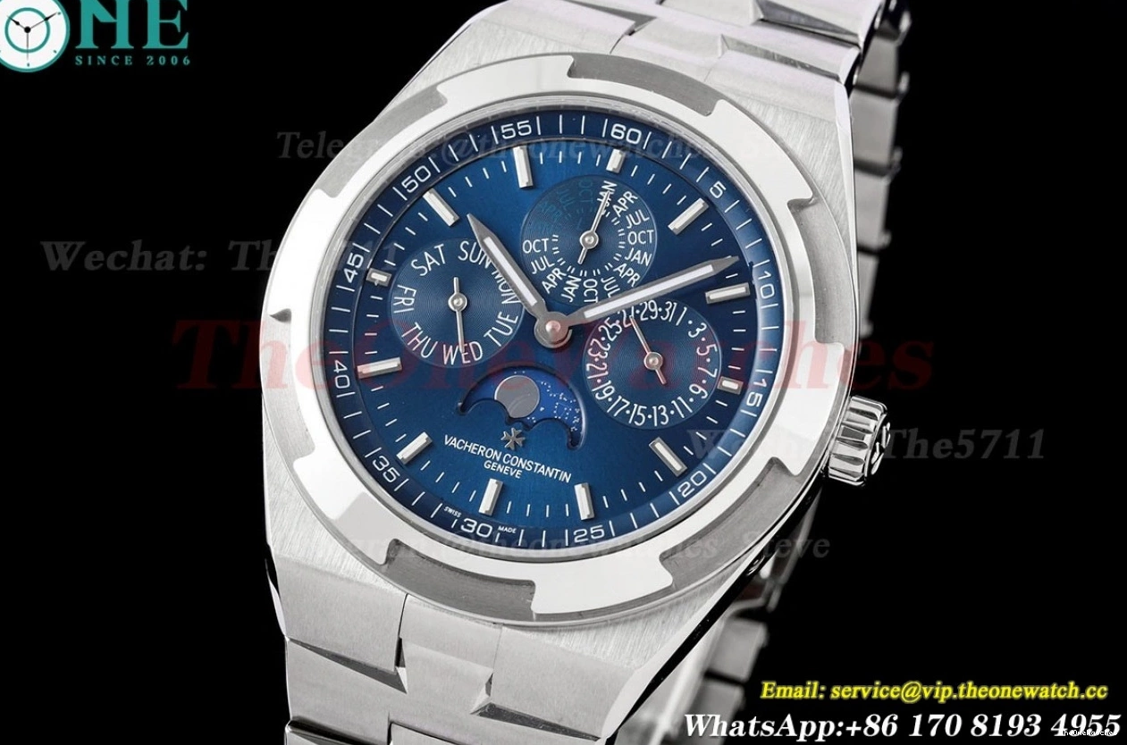 4300V A1120 Overseas Blue SS 8F SS Stk Calendar Perpetual 0330